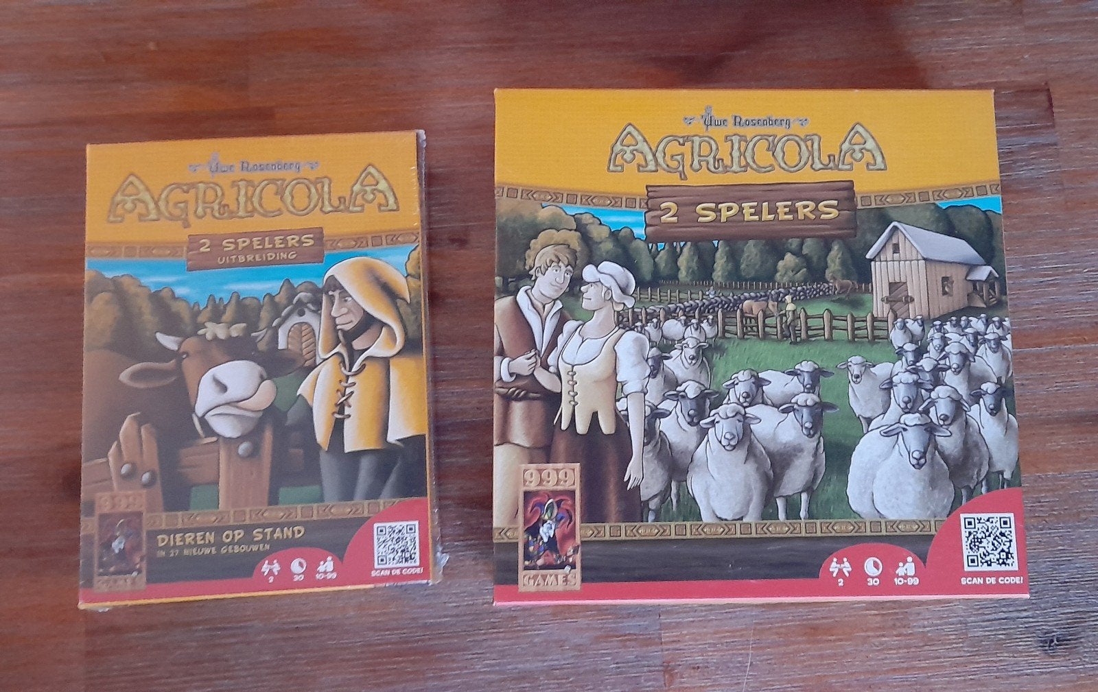Agricola voor 2 spelers, plus uitbreiding nieuw, Ophalen of Verzenden, Nieuw