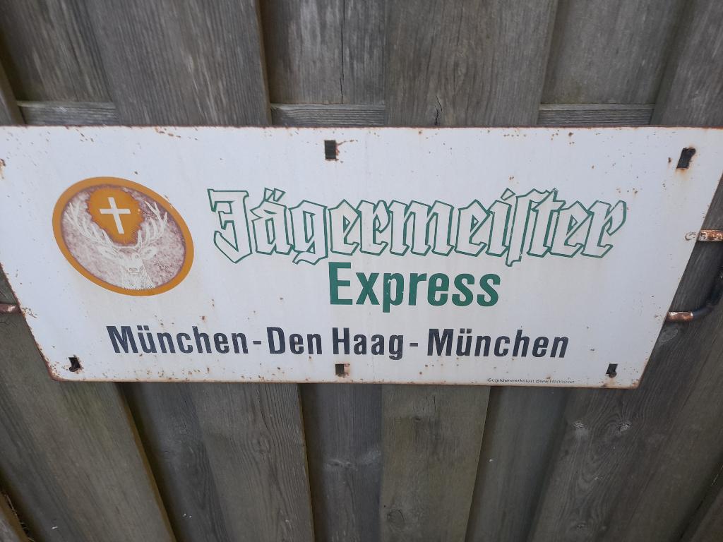 Reclame bord spoorwegen, Verzamelen, Spoorwegen en Tramwegen, Verzenden, Gebruikt, Trein, Overige typen
