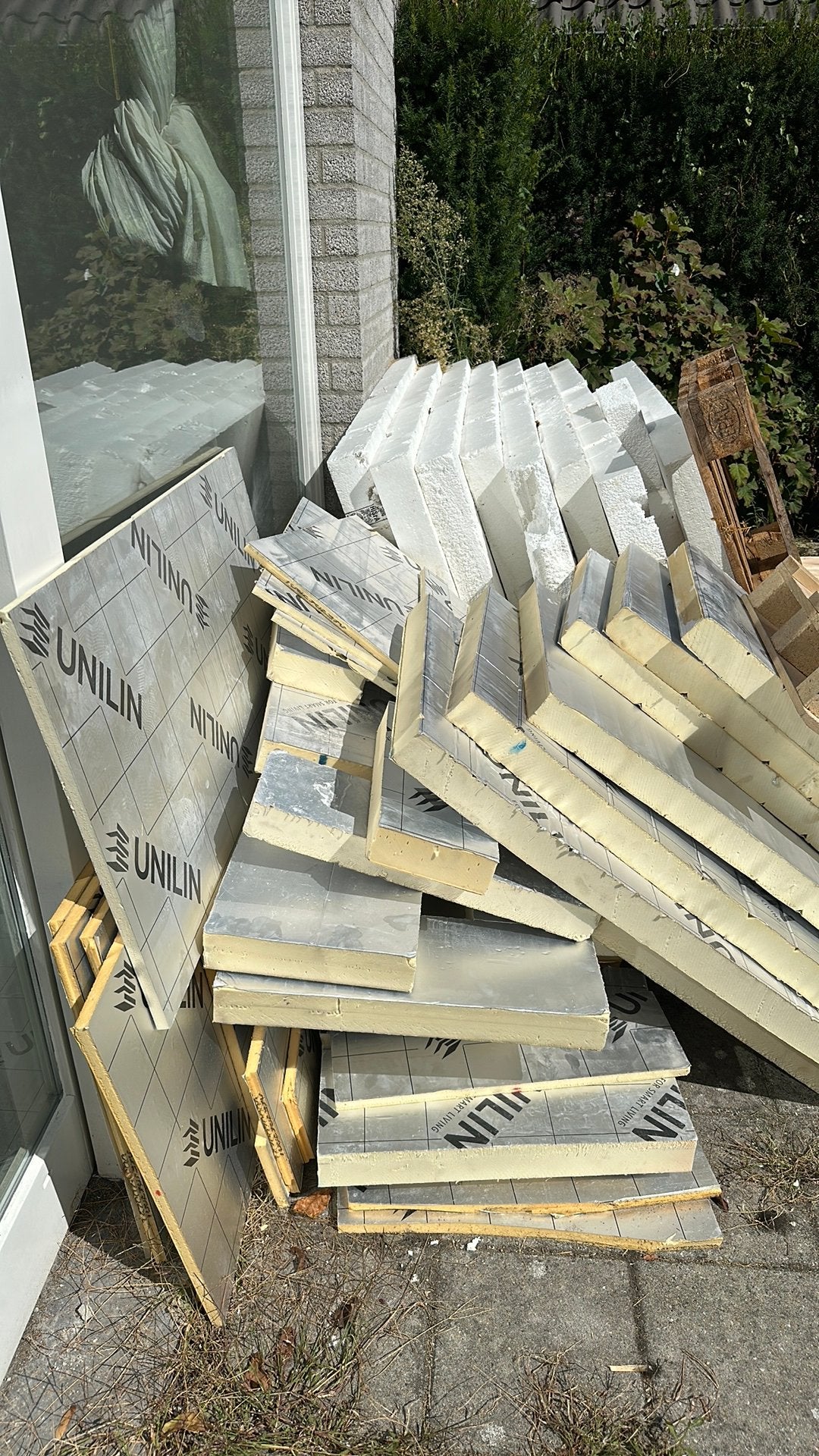 Isolatiemateriaal eps en pir, Ophalen, 4 tot 8 cm, Gebruikt, 5 tot 10 m²