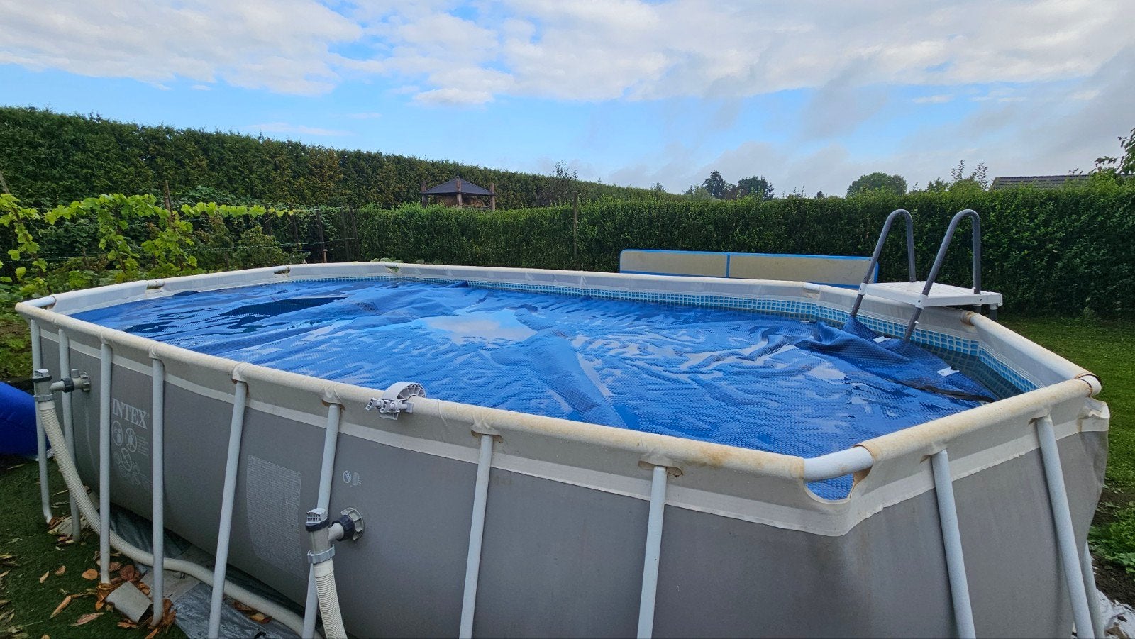 Intex Zwembad 610x305x122 cm met zandfilter&zoutwatersysteem, Gebruikt, 300 cm of meer, Rechthoekig, Ophalen