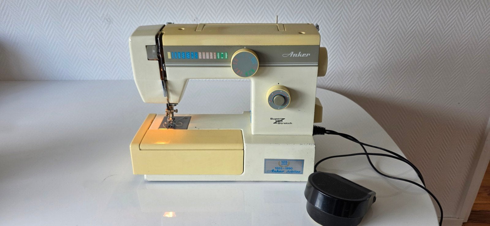 Anker Super Z Stretch naaimachine + Bernina 800DL lockmachin, Ophalen of Verzenden, Gebruikt, Lockmachine, Bernina