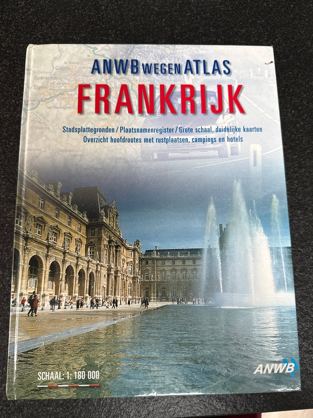 ANWB Wegenatlas Frankrijk - Grote schaal, duidelijke kaarten, Boeken, Overige atlassen, Ophalen of Verzenden, Zo goed als nieuw