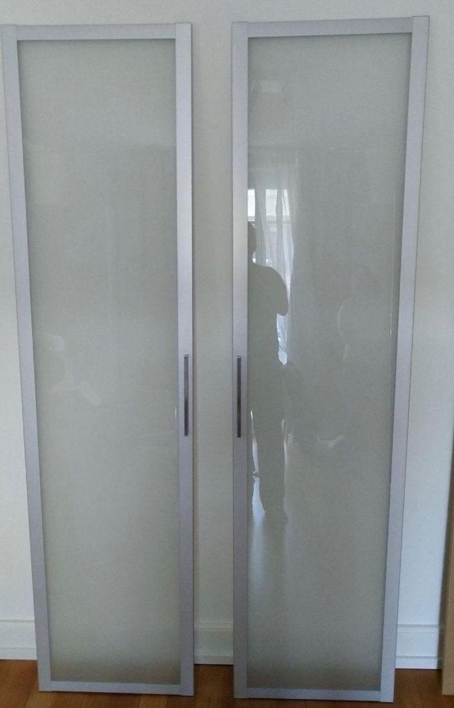 Gratis af te halen: 2 glazen IKEA Pax kast deuren, Ophalen, Gebruikt, 200 cm of meer, 50 tot 100 cm