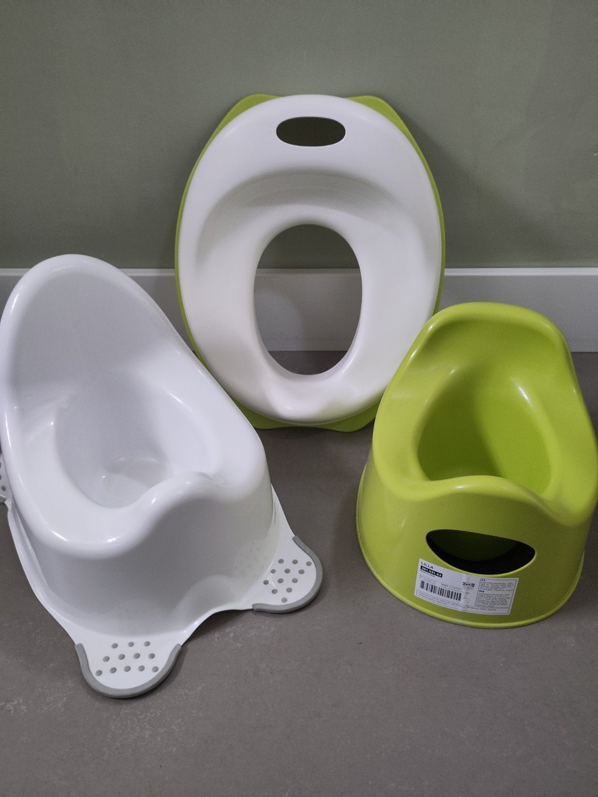 Potjes (2x) en brilverkleiner voor wc, Ophalen, Gebruikt, Overige typen