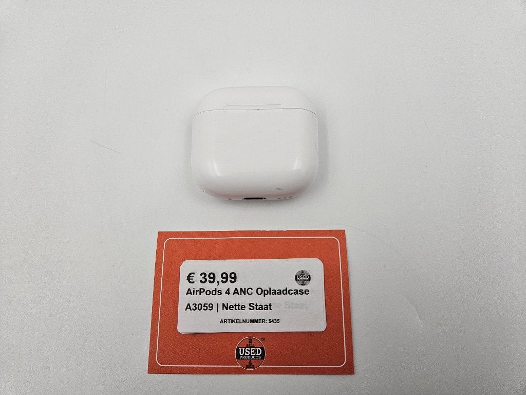 AirPods 4 ANC Oplaadcase A3059 | Nette Staat, Audio, Tv en Foto, Ophalen of Verzenden, Overige merken