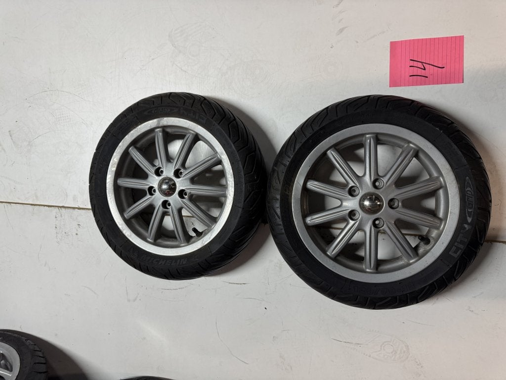 Piaggio MP3 Voorvelgen incl banden 12 inch, Gebruikt, Niet ingevuld, Niet ingevuld, Ophalen