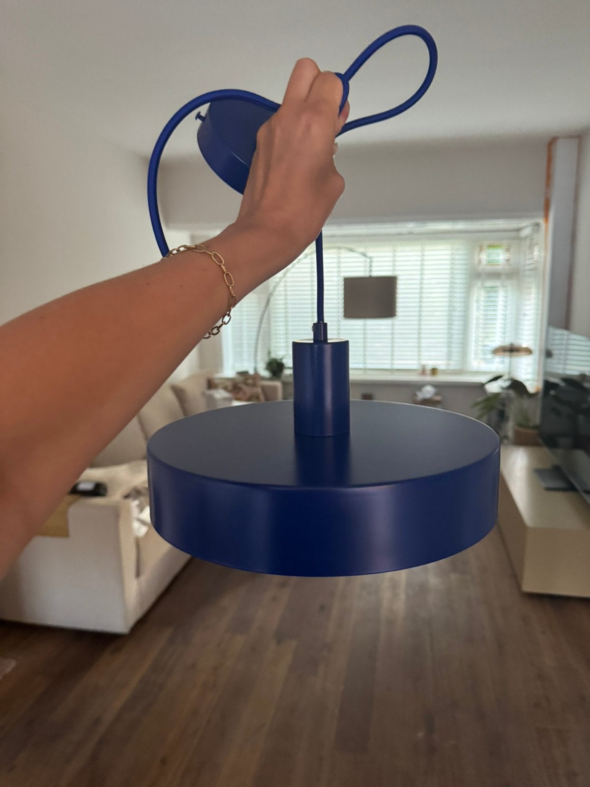 NIEUW hanglamp kobalt blauw, Huis en Inrichting, Ophalen, Nieuw, Scandinavisch, E27 (groot)