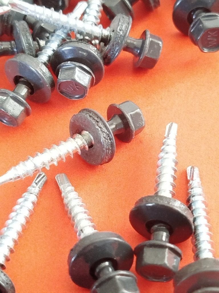 antraciet grijs dakpanplaat sandwichpaneel schroeven 4,8x35, N, N, Schroeven, Nieuw