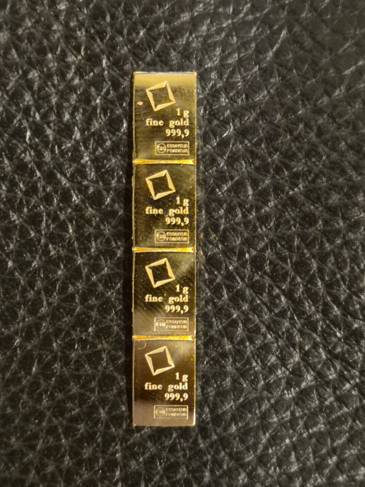 Valcambi Suisse 4x1g goudbaar CombiBar 999.9 puur goud, Ophalen of Verzenden