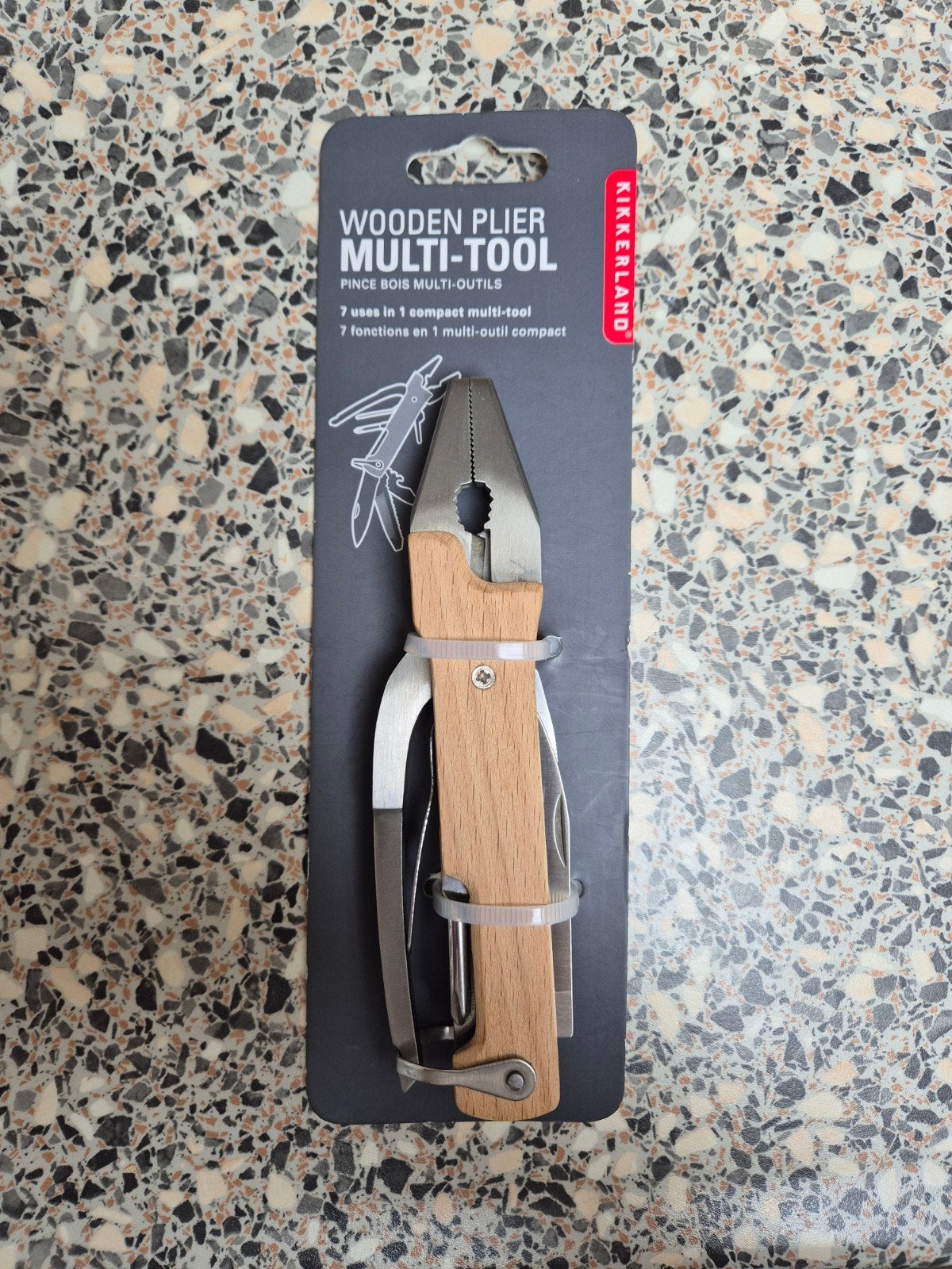 Kikkerland houten tang multitool (7-in-1), Ophalen of Verzenden, Nieuw