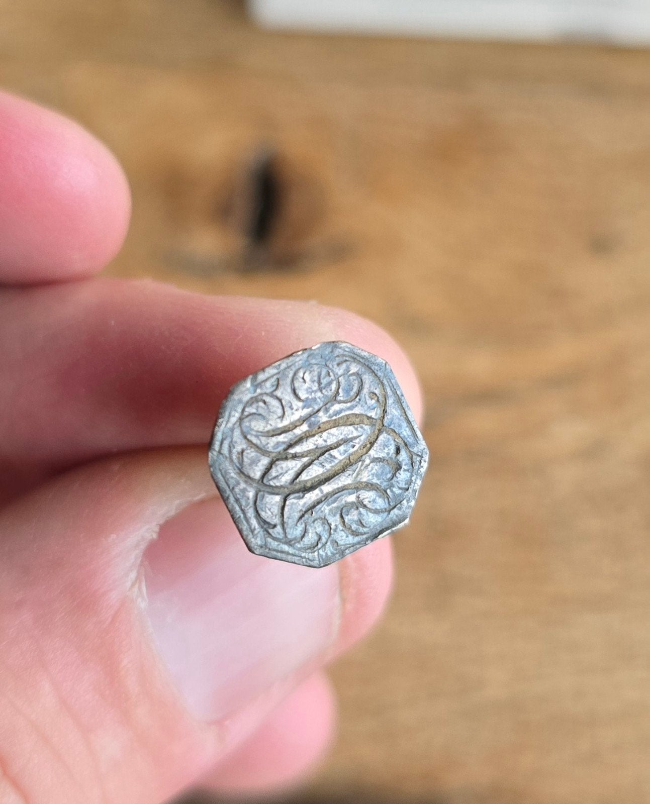 Bodemvondst Zilveren Stempel met Initialen uit Utrecht, Ophalen of Verzenden