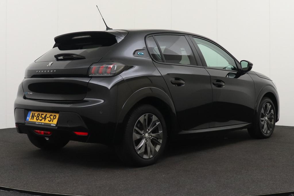 Peugeot e-208 EV Allure 50 kWh Carplay Climate Half-Leder 16, 136 pk, Gebruikt, Zwart, Parkeersensor