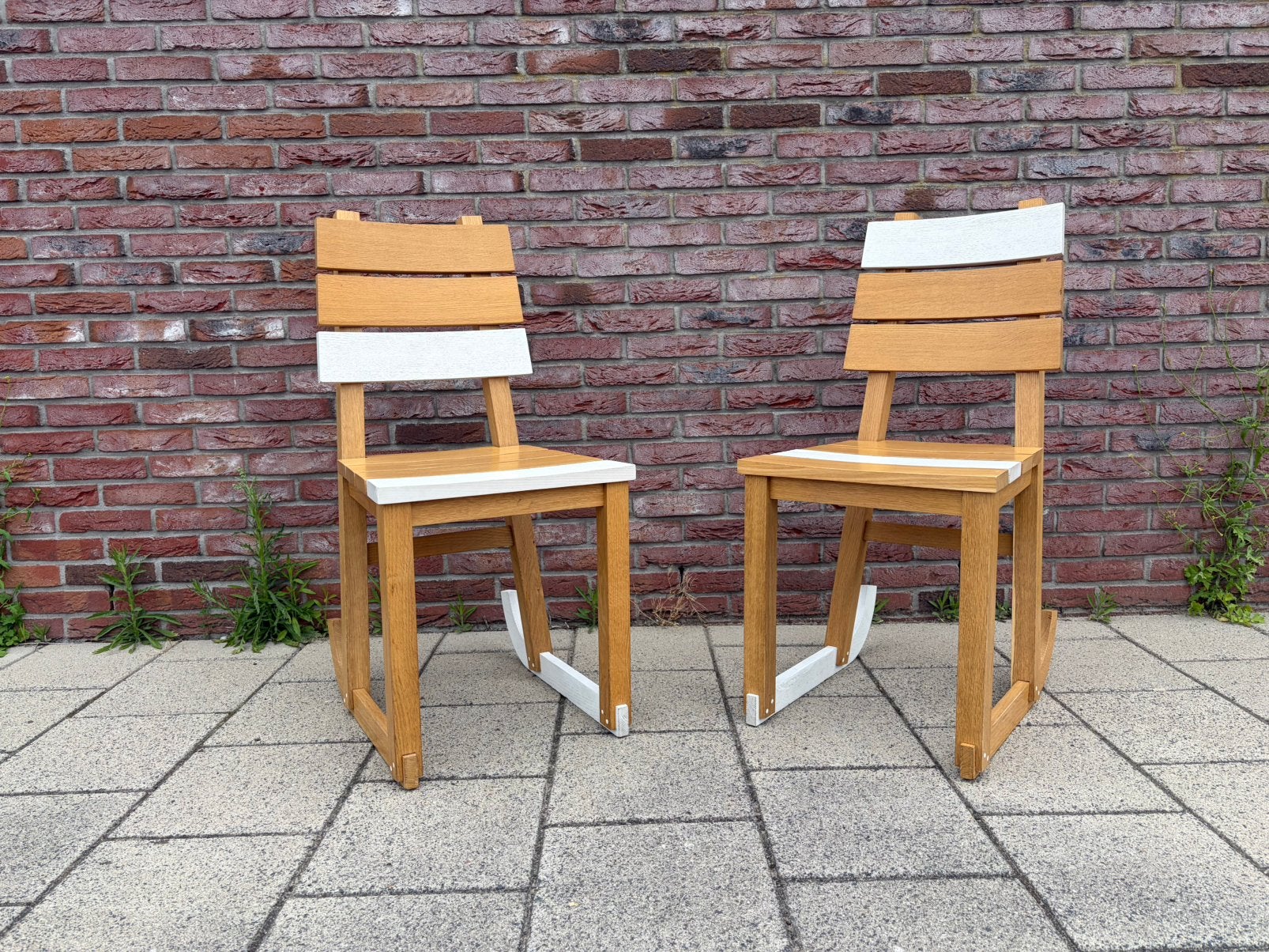 4x design stoel Frank Tjepkema, Ophalen, Zo goed als nieuw, Wit
