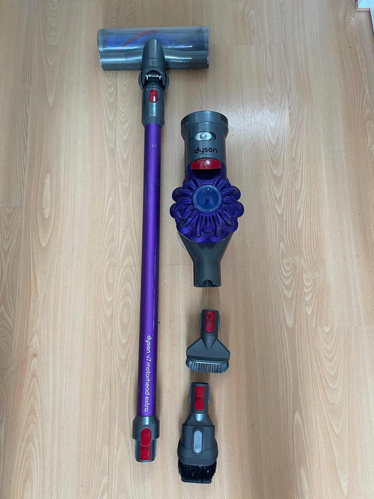 Dyson V7 Motorhead Extra Steelstofzuiger - Paars, Ophalen, Gebruikt, Draadloos, Dyson