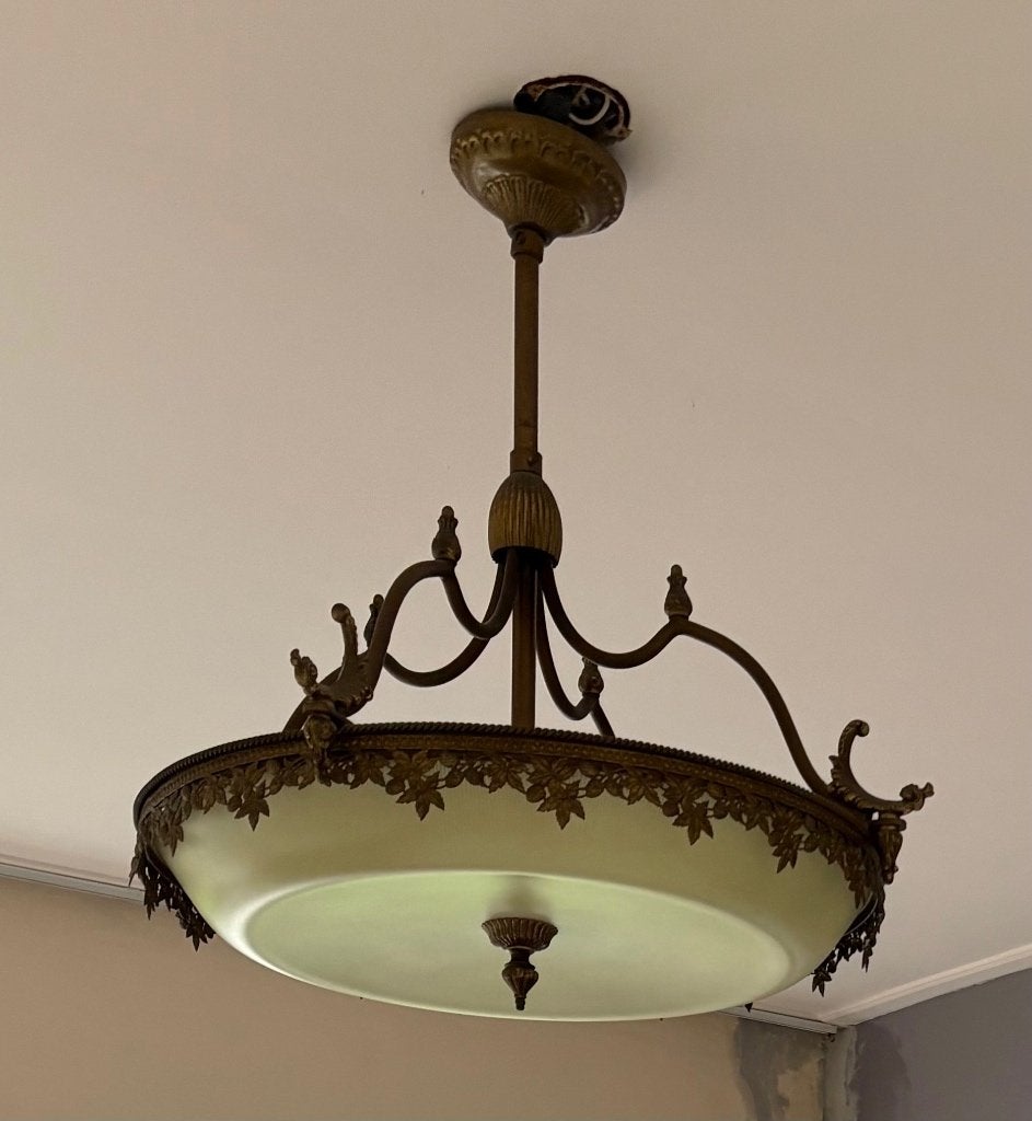 Antieke plafondlamp, Ophalen of Verzenden