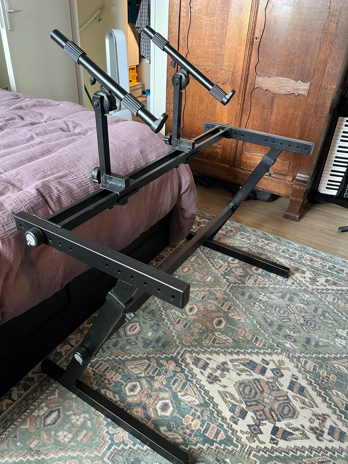 Quiklok Z-726L Keyboardstandaard - Zware Kwaliteit, Ophalen, Gebruikt, Instrumentstandaard, Keyboard of Synthesizer