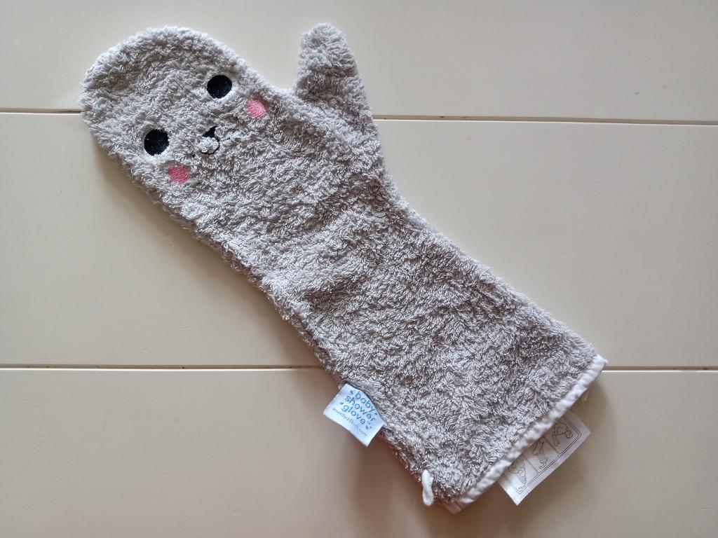 Douche Washand Baby Shower Glove van Invented4kids Zeehond, Kinderen en Baby's, Badjes en Verzorging, Ophalen of Verzenden, Gebruikt