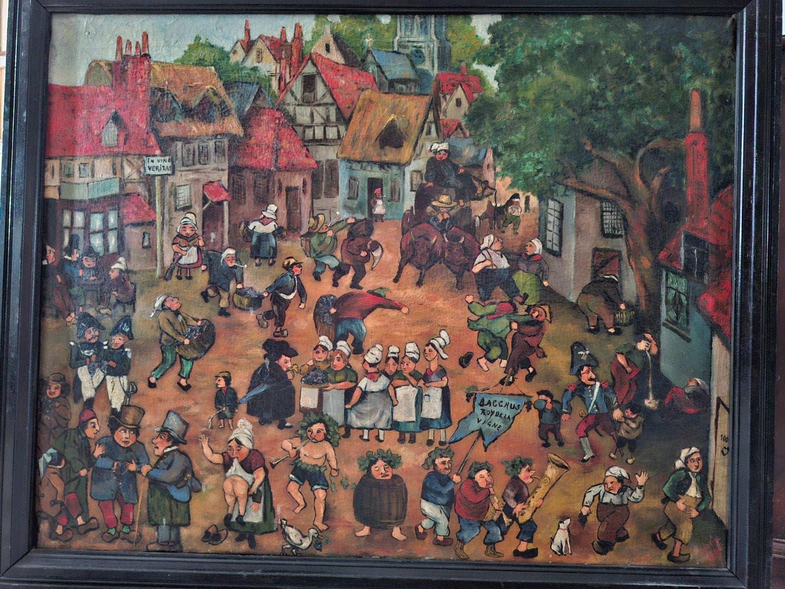 olieverf schilderij, Ophalen