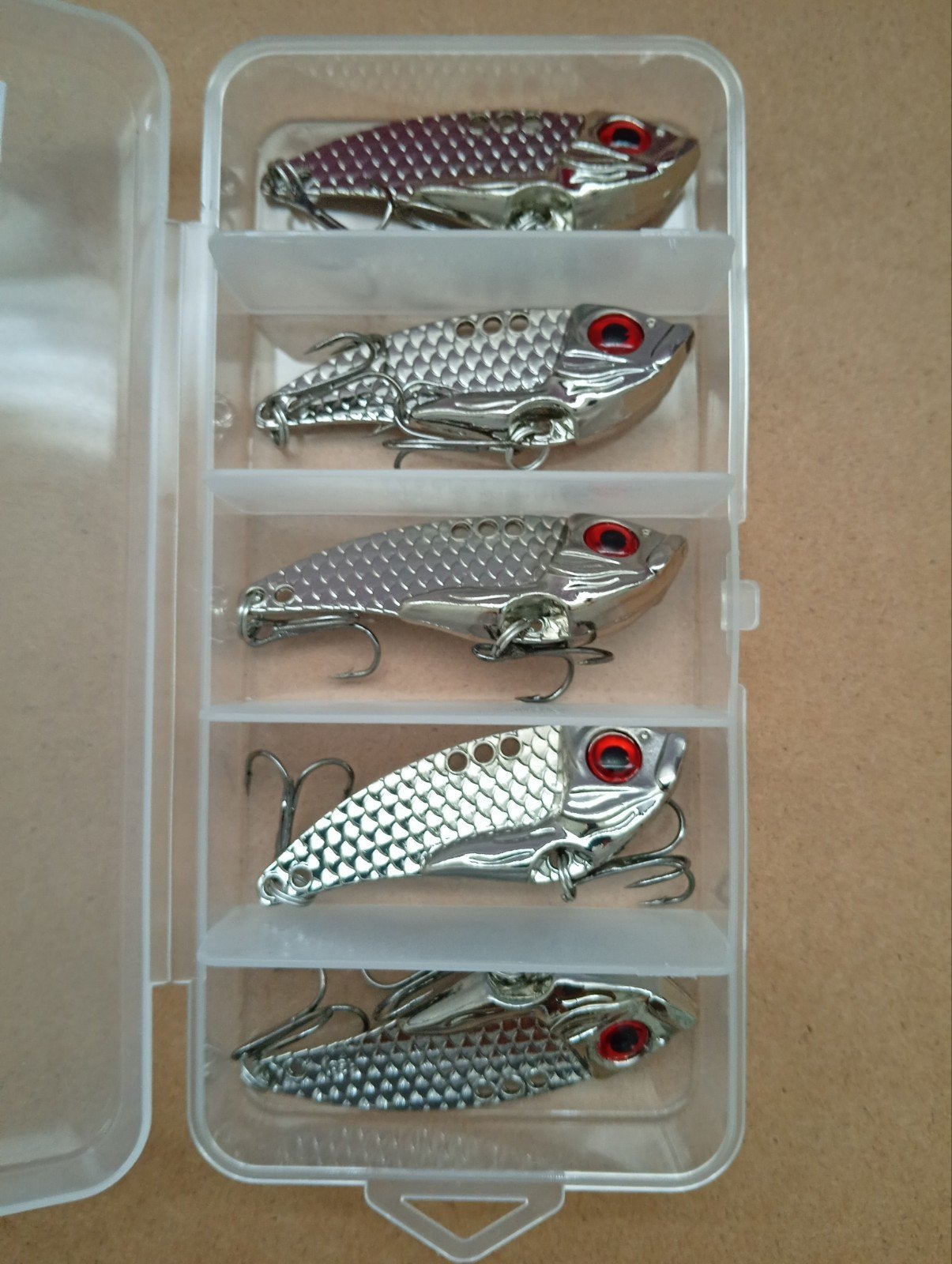 5x Blinkende Visjes 15g - Ideaal Lokaas voor Roofvis, Watersport en Boten, Verzenden, Nieuw, Kunstaas