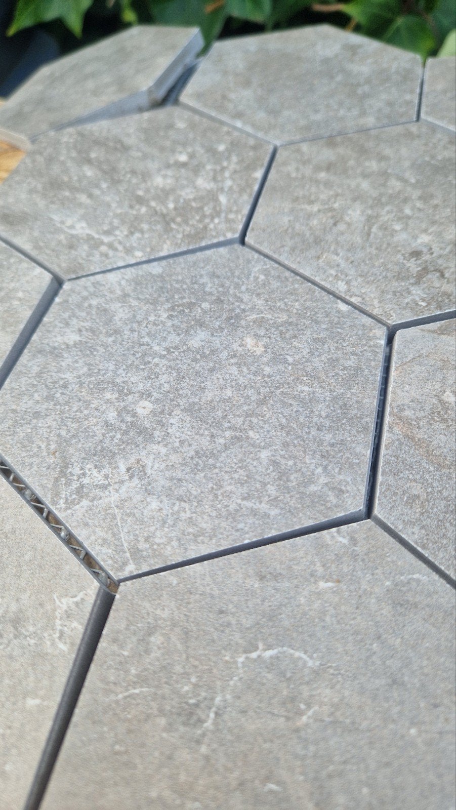 Hexagon mozaïek tegels op mat - grijs/bruin - Nieuw, Ophalen, Wandtegels, Nieuw, 20 tot 40 cm