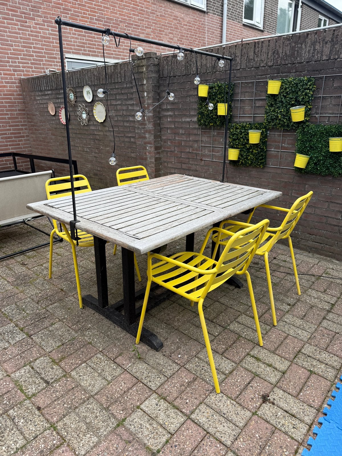 Tuintafel, Ophalen, 4 zitplaatsen, Gebruikt, Eettafel