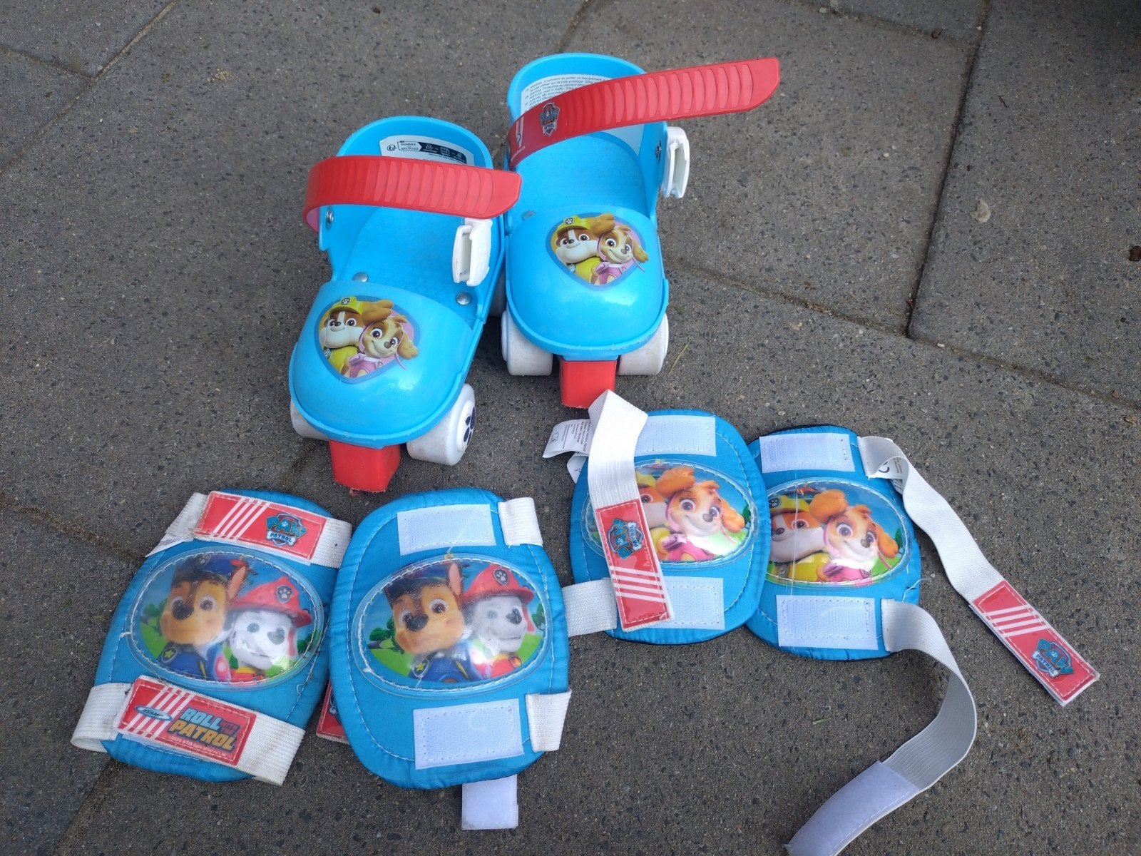 Paw Patrol rolschaatsen en beschermset voor kinderen, Ophalen, Verstelbaar, Gebruikt, Kinderen