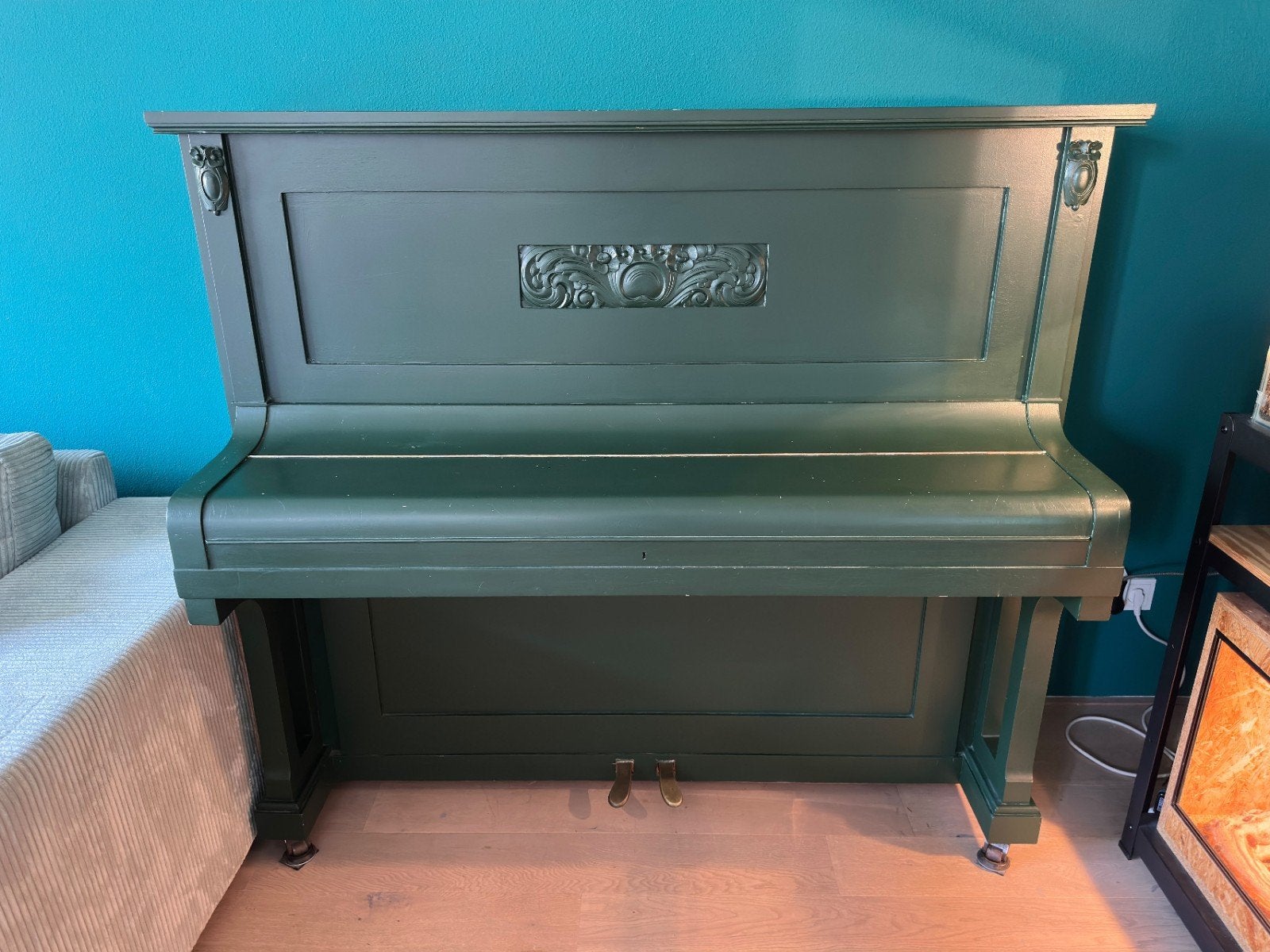 Krause Piano - Donkergroen, Muziek en Instrumenten, Ophalen, Gebruikt, Overige kleuren, Piano