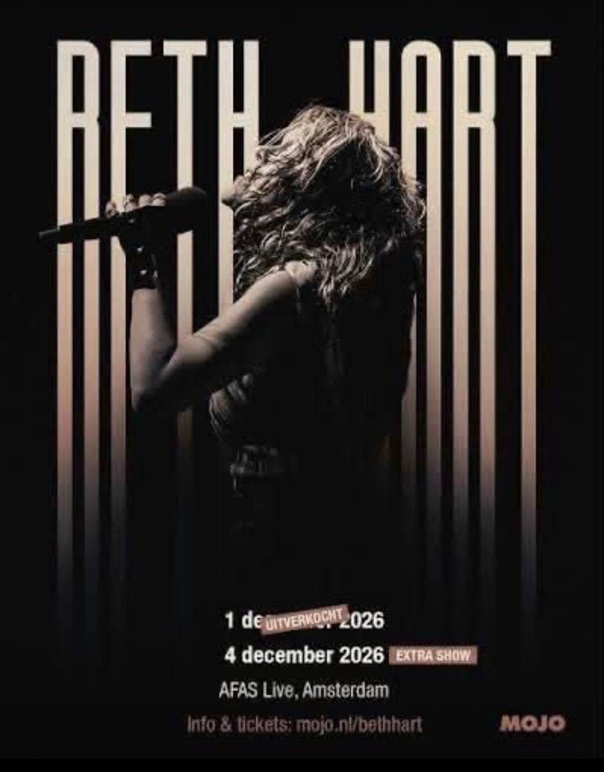 3 kaarten beth hart te koop!, Tickets en Kaartjes, Twee personen, December