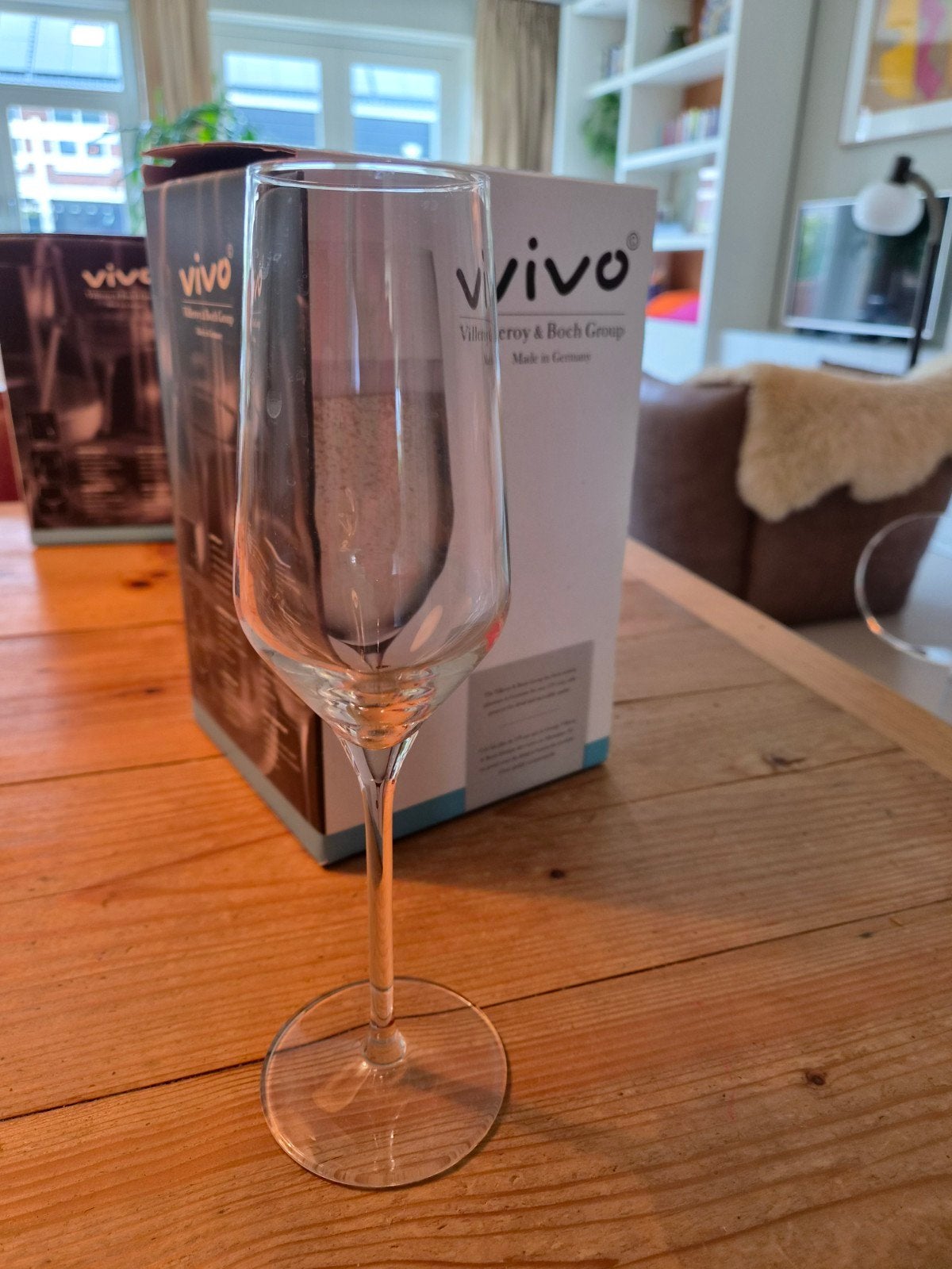 Villeroy & Boch Vivo glazen - 2x witte wijn, 1x champagne, Nieuw, Ophalen of Verzenden, Overige merken, Glas