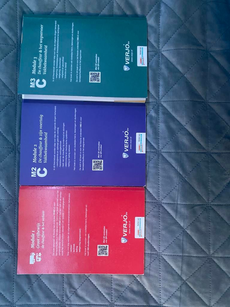 Module 1,2,3 Vrachtwagenrijbewijs theorie boeken, Ophalen