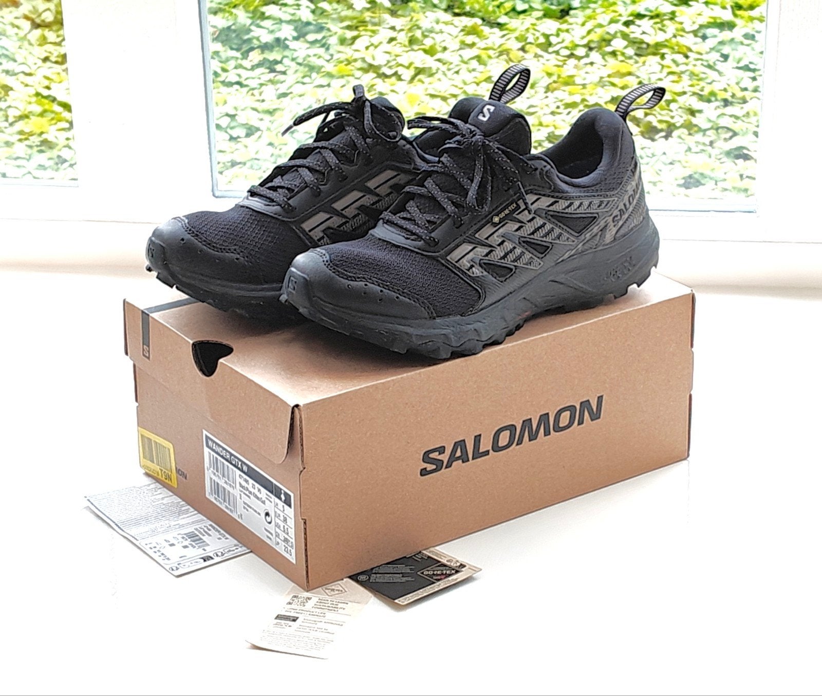 Salomon wandelschoenen Zwart - Maat 36 / 37, Salomon, Zwart, Zo goed als nieuw, Wandelschoenen