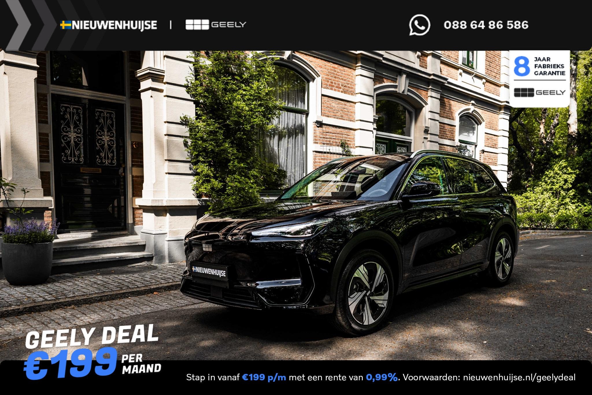 Geely E5 Max+ 68 kWh | 19" | Stoelmassage | Stoelventilatie, 12 maanden, Nieuw, Blauw, SUV of Terreinwagen