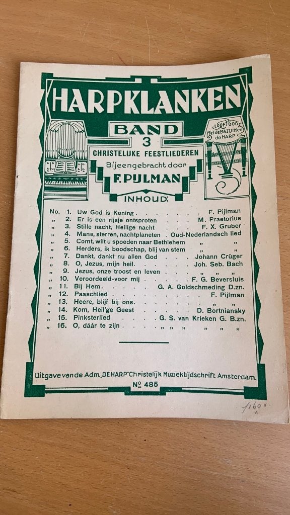 Harpklanken band 3 - F. Pijlman, Ophalen of Verzenden, Zo goed als nieuw, Artiest