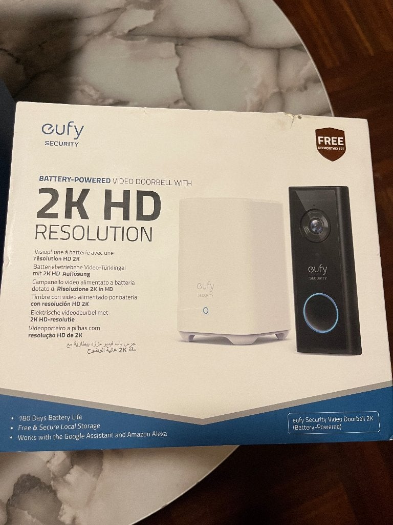 Eufy, videodeurbel, Huis en Inrichting, Ophalen, Ingebouwde camera, Nieuw
