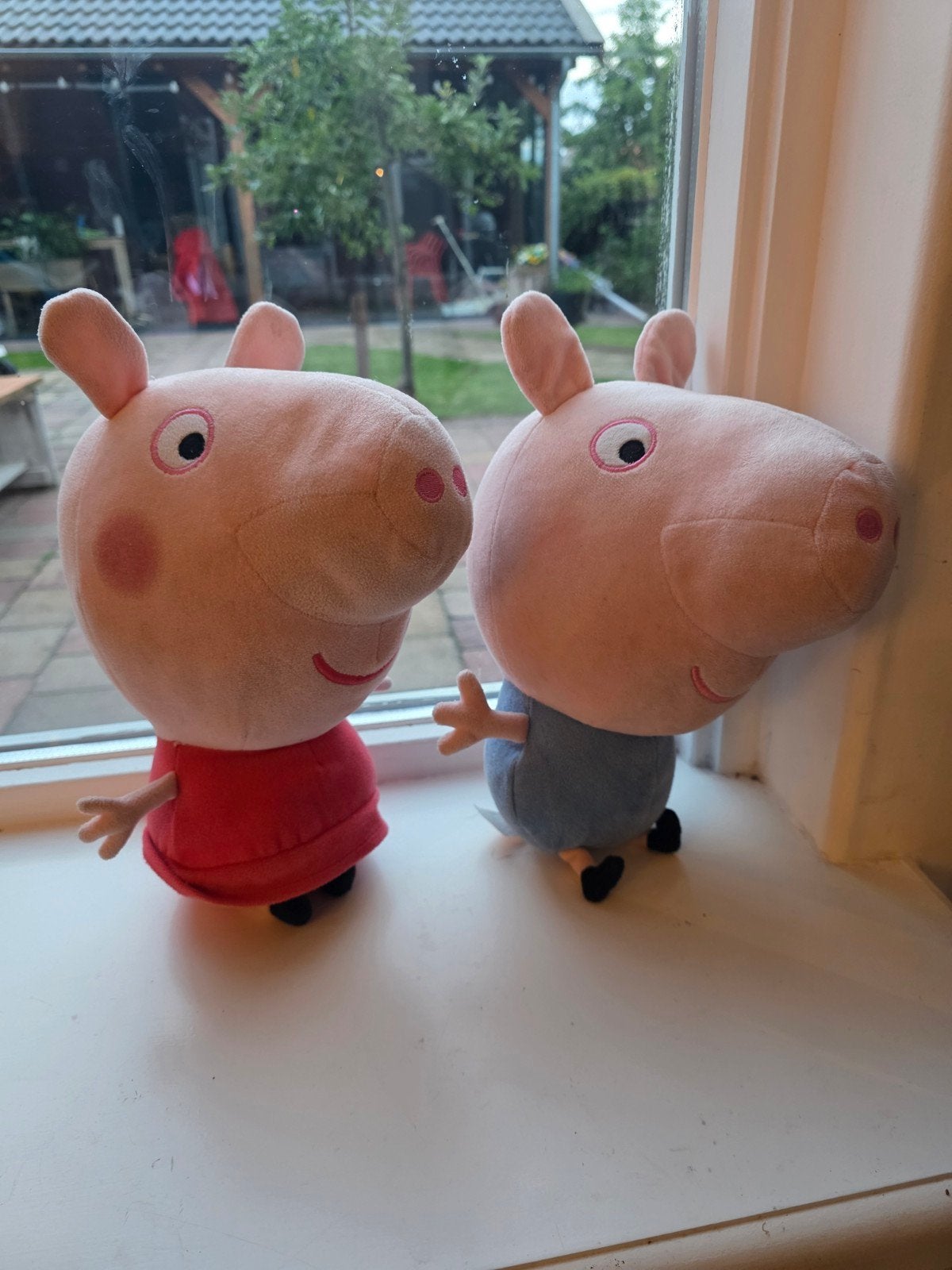 Peppa Pig en George knuffels set van 2, Overige merken, Overige typen, Ophalen of Verzenden, Middelgroot (20 tot 80 cm)