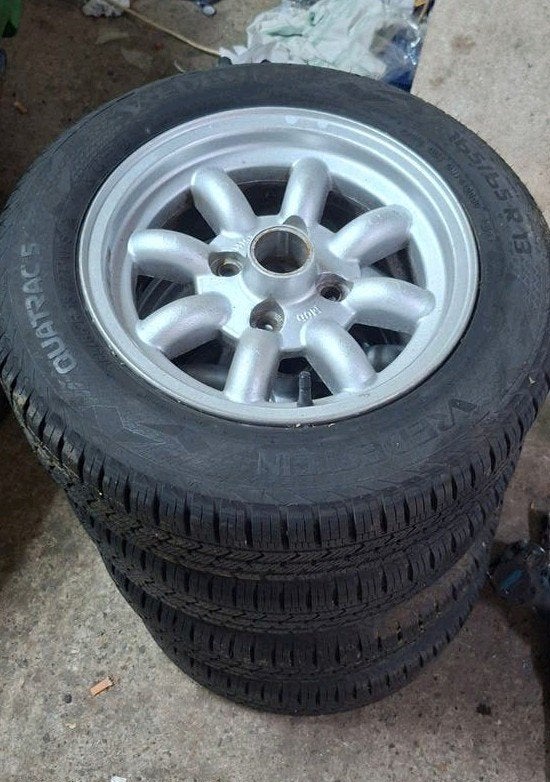 1976 13 inch 4x100 BMW/Opel Oldtimer Worstenvelgen, Auto-onderdelen, Ophalen, Velg(en), 16 inch, Zomerbanden