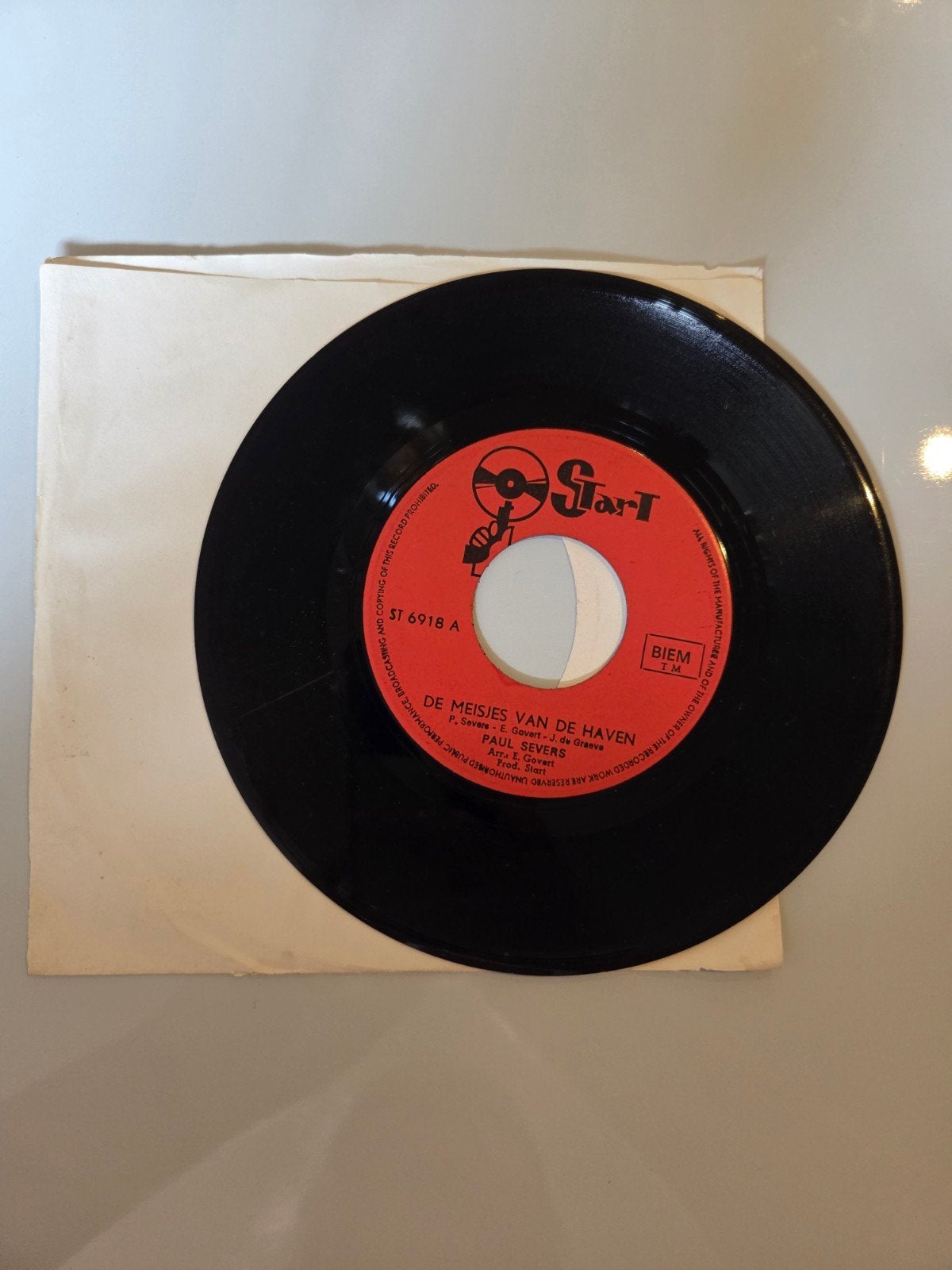 Paul Severs - De meisjes van de haven, Ophalen of Verzenden, Gebruikt, 7 inch, Nederlandstalig