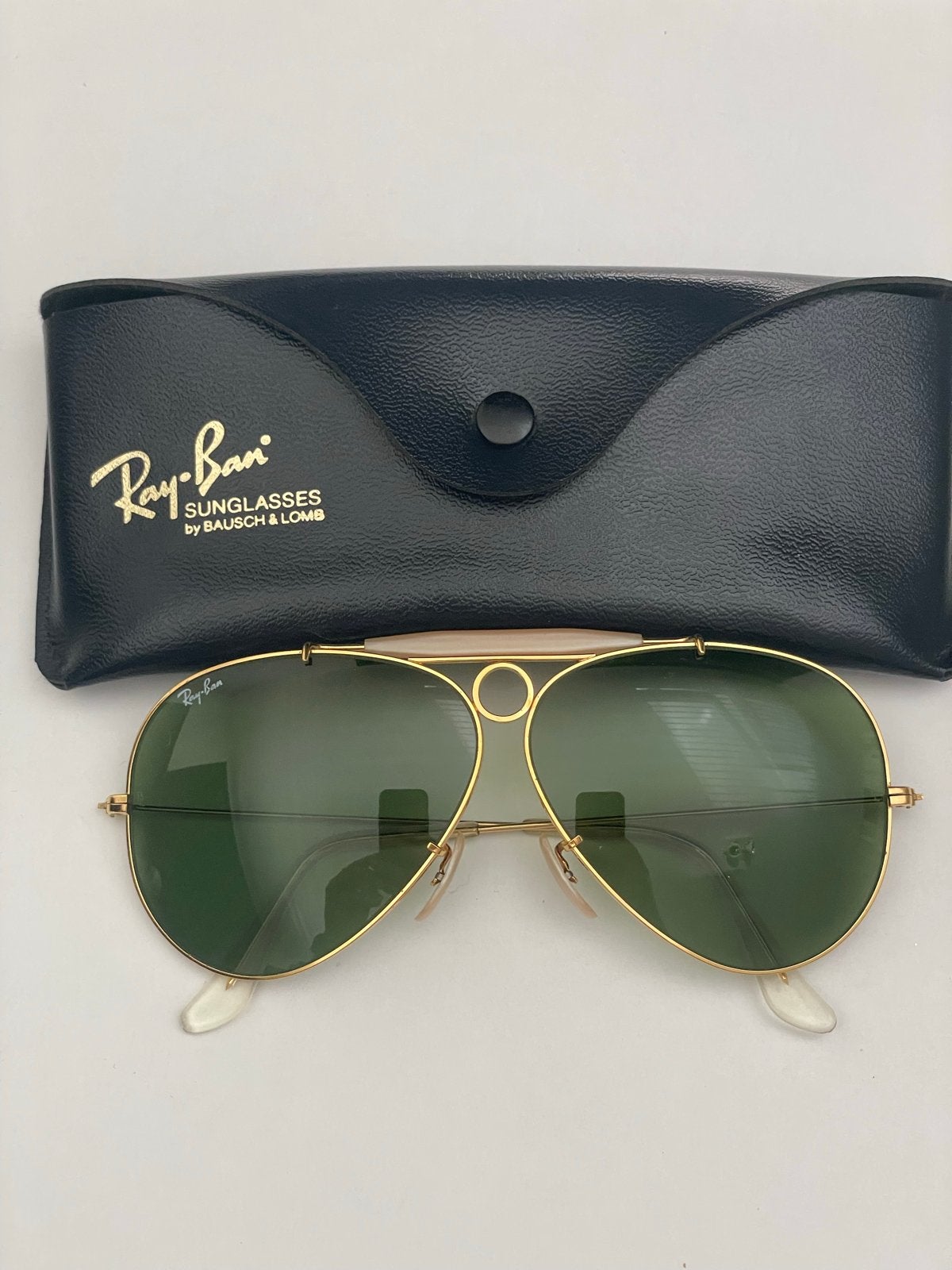Vintage B&L Ray-Ban Aviator Shooter zonnebril jaren '80, Sieraden, Tassen en Uiterlijk, Zonnebrillen en Brillen | Dames, Zonnebril