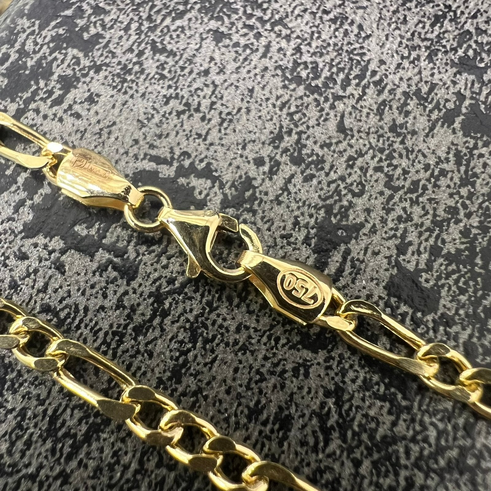18k gouden ketting figaro schakel nieuw, Ophalen of Verzenden, Nieuw, Goud