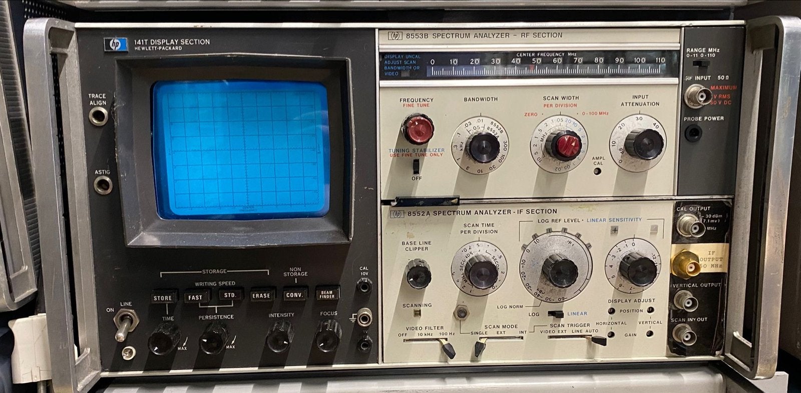 Packard 141T Spectrum Analyzer Mainframe met Modules, Ophalen of Verzenden