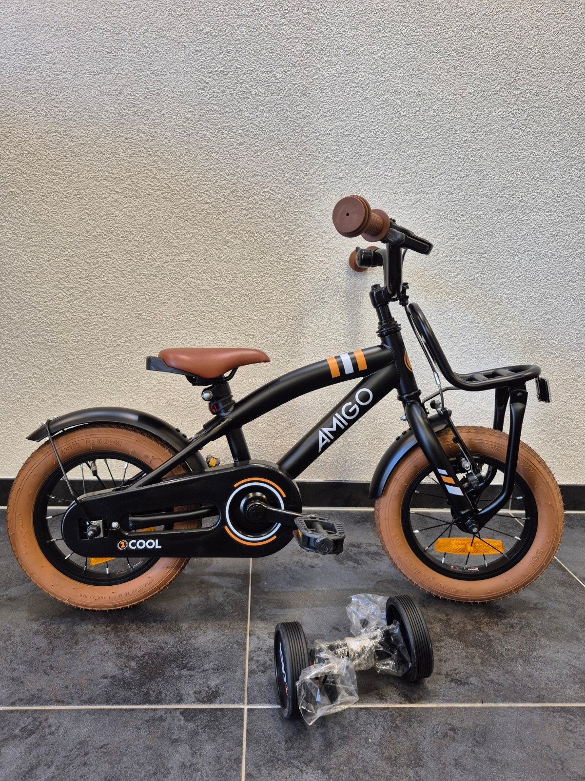 Amigo kinderfiets 12 inch - Zo goed als nieuw, Ophalen, Zijwieltjes, Amigo, Minder dan 16 inch