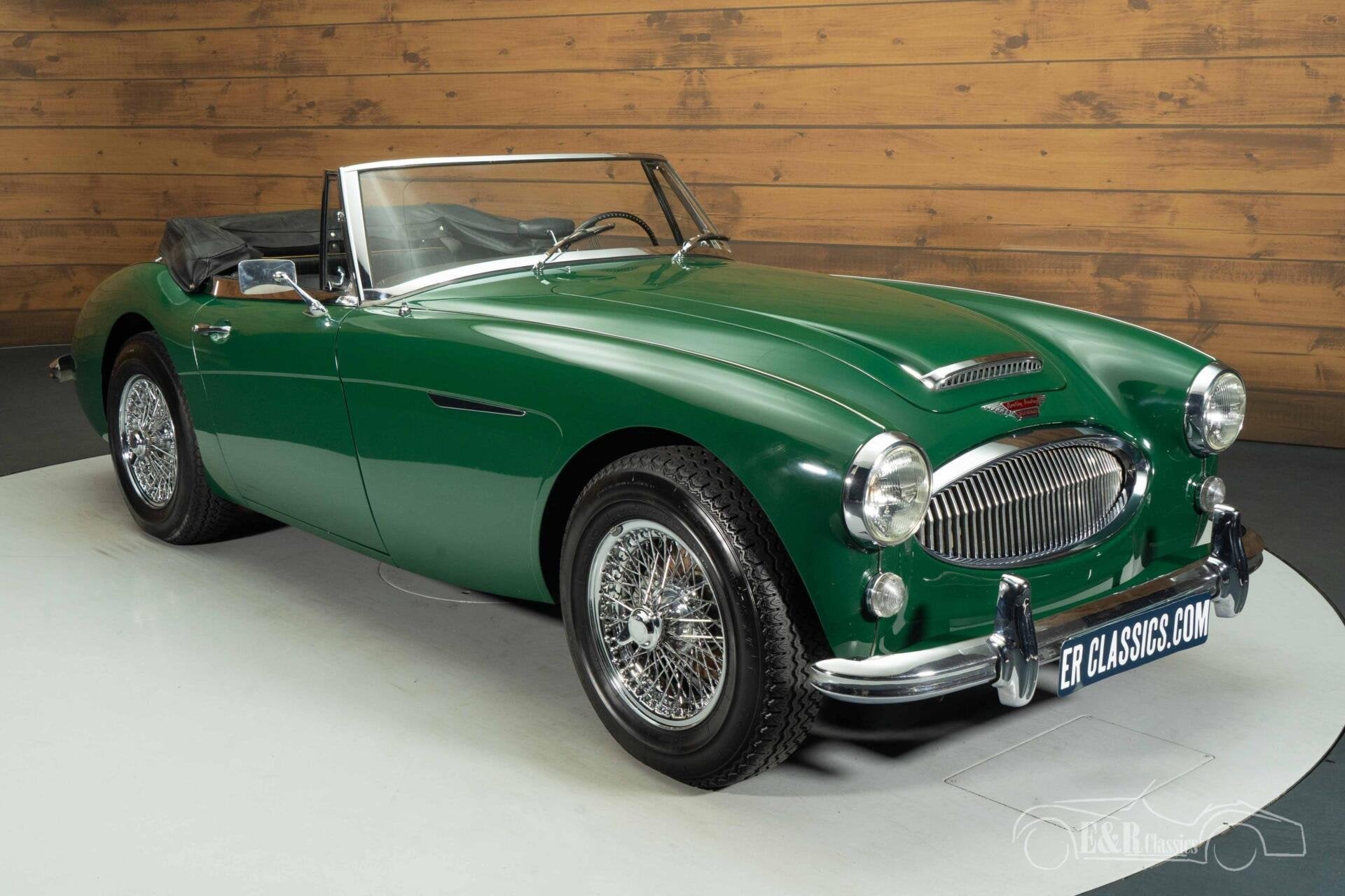 Austin-healey 3000 MK3 Cabriolet | 1965, Auto's, Zwart, Leder, Bedrijf, 2 stoelen