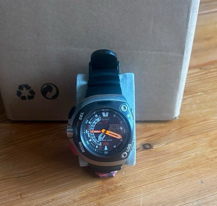 Citizen Promaster Aqualand Eco-Drive Duikhorloge, Sieraden, Tassen en Uiterlijk, Horloges | Heren, Gebruikt, Staal, Kunststof