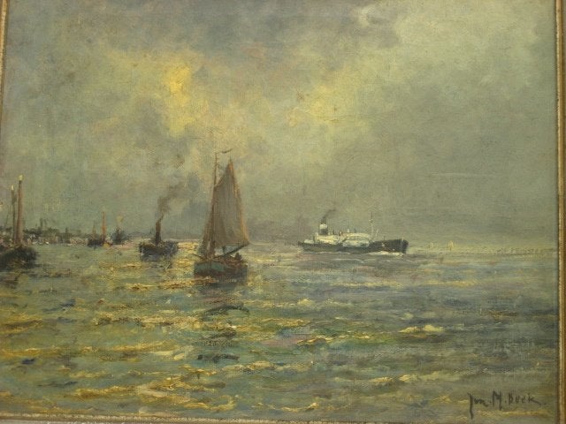 schilderij, Maritiem / water, Doek, Bijzondere lijst, Ophalen of Verzenden