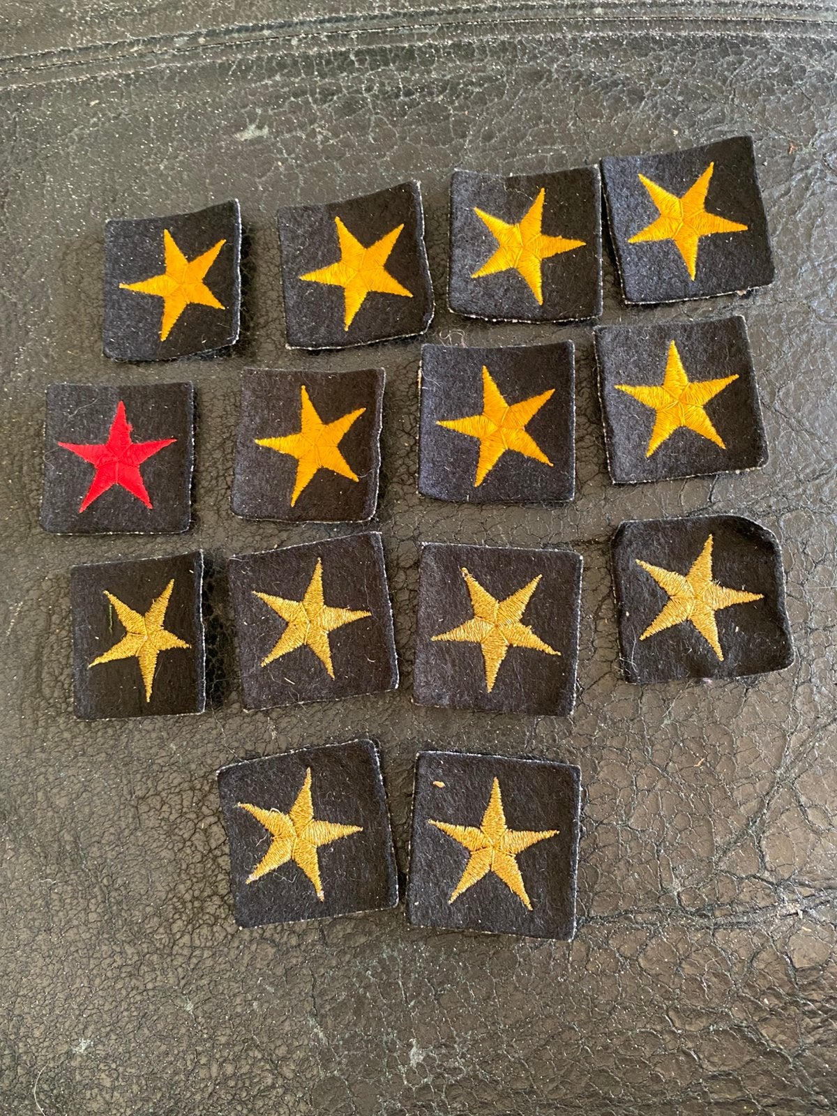 14 X Korps Mariniers ster patch. Marine. Zie beschrijving., Ophalen of Verzenden, Marine, Nederland, Embleem of Badge