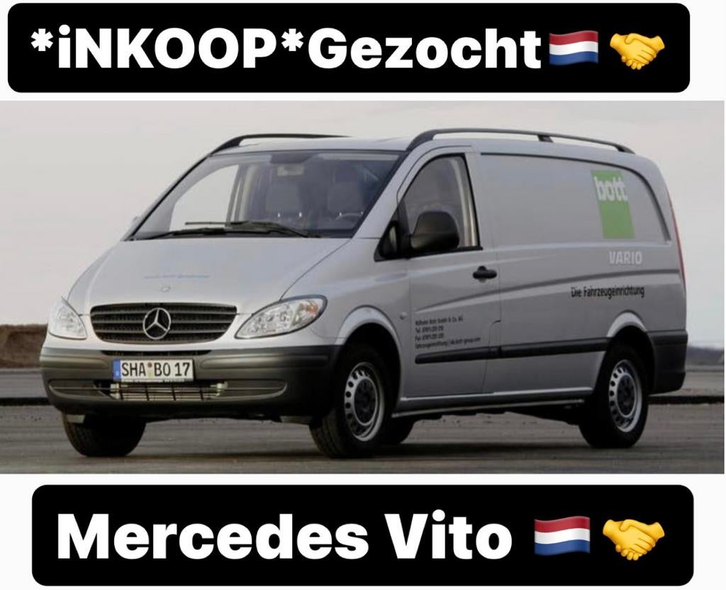 *INKOOP*  Wij Zoeken Mercedes Vito 109/ 111/ 114 / 115 CDI, Ophalen of Verzenden