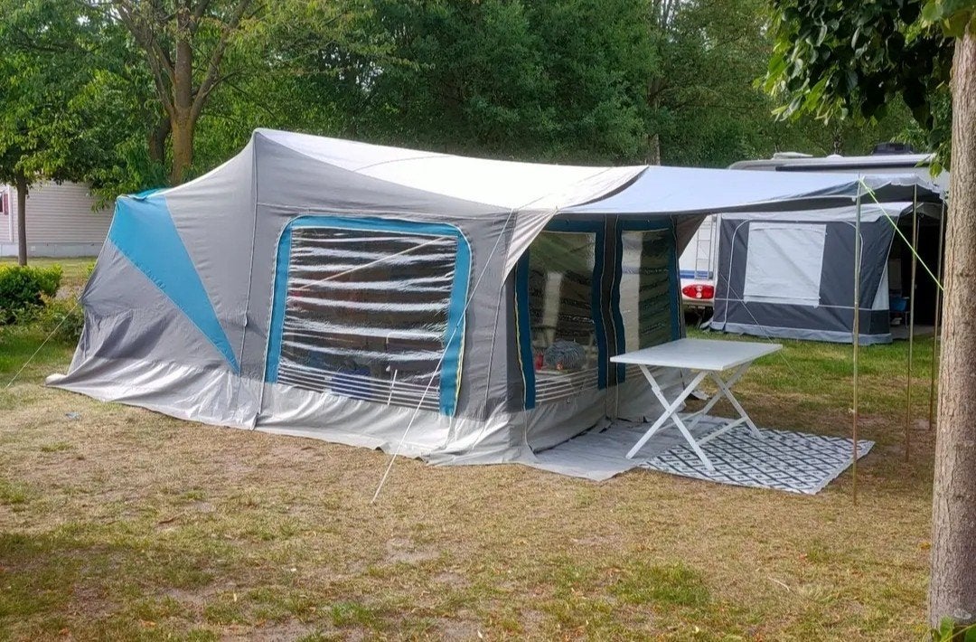 Trigano vouwwagen met 4 slaapplaatsen en keuken, Ophalen of Verzenden, Tot en met 4