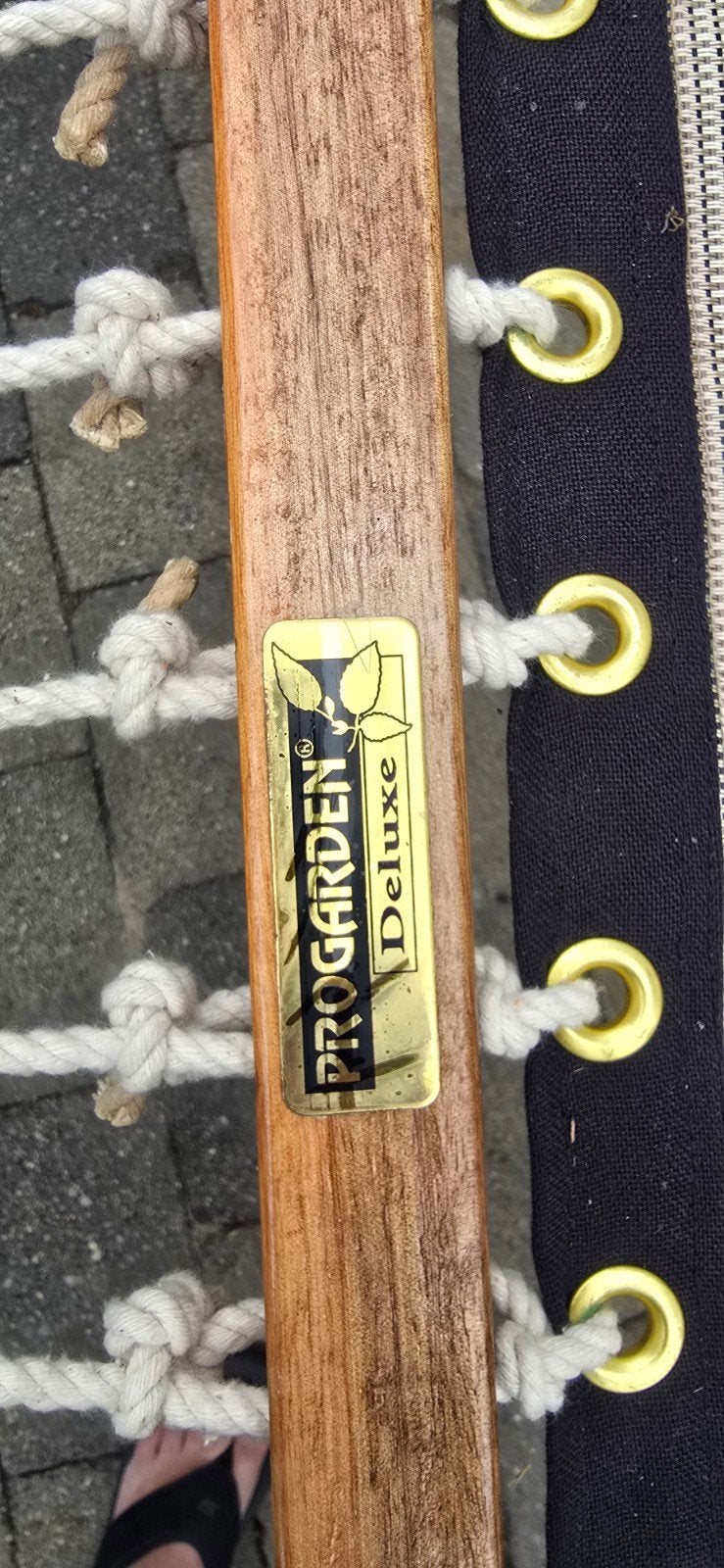 2-persoons Progarden Deluxe Hangmat - 4m lang, Tuin en Terras, Ophalen of Verzenden, Gebruikt, Meerpersoons, Buiten