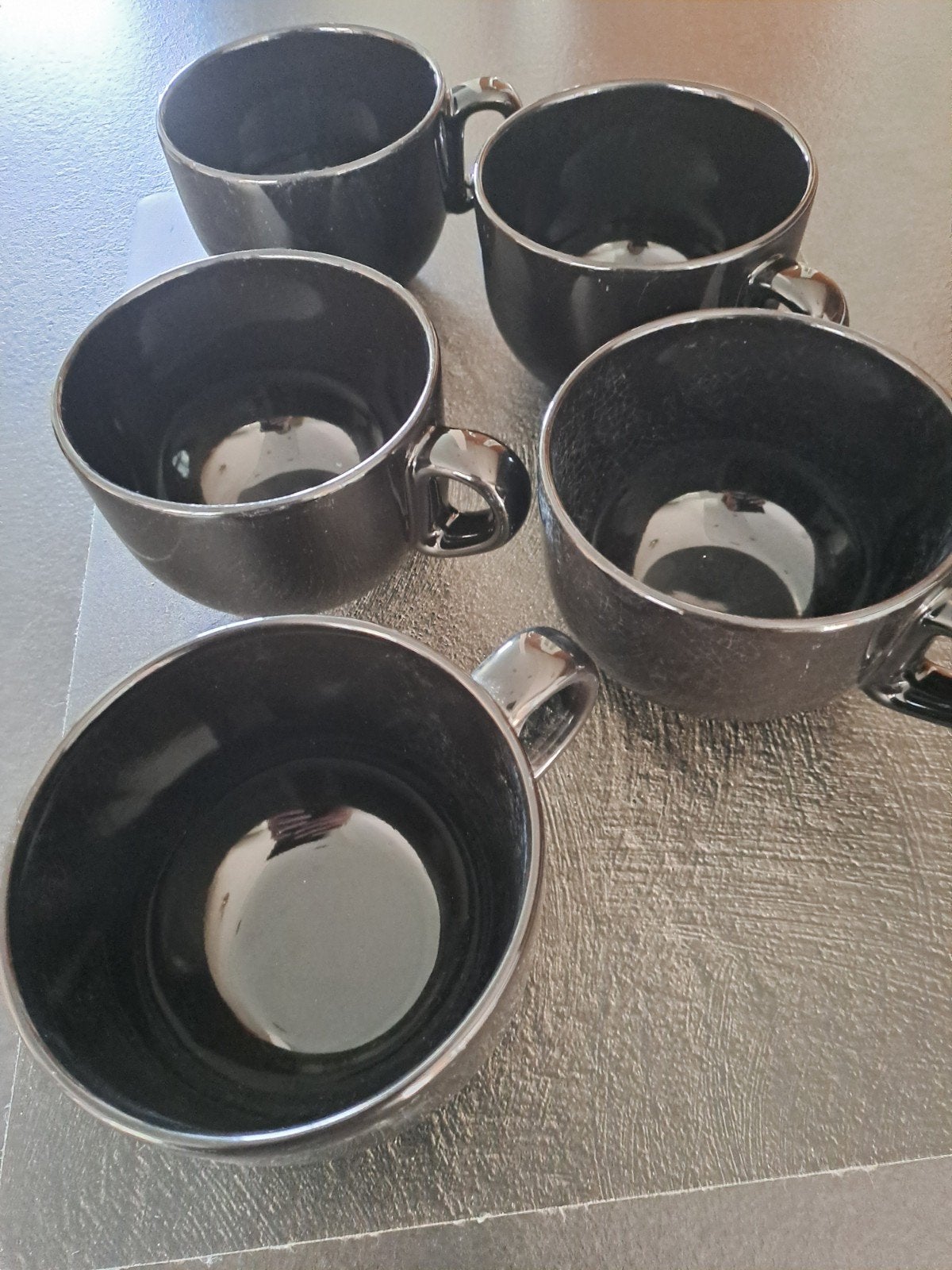 Soepkommen zwart 5 stuks, Ophalen of Verzenden, Overige stijlen, Kom(men)