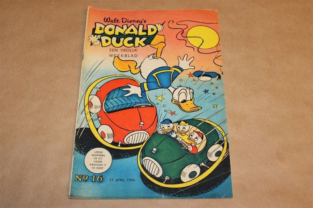 Donald Duck - No. 16 - 1954, Eén stripboek, Ophalen of Verzenden, Gelezen
